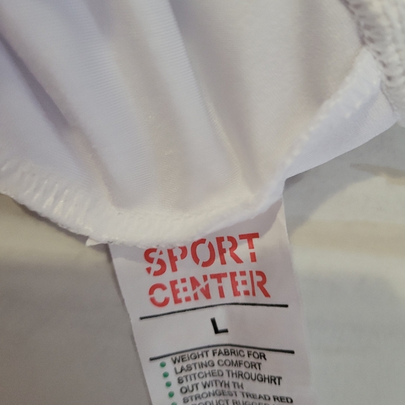 Brand new white stretch pants with thick waist. Size L - Picture 2 of 2